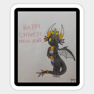 Happy Chinese New Year with Magnus Sticker